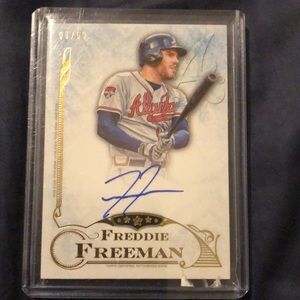 Freddie Freeman autographed baseball card